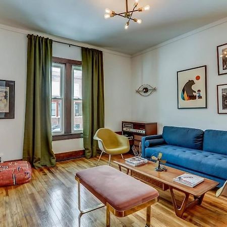 Luxe Mid-Century Styled Historic Townhouse #1 Villa Detroit Eksteriør bilde